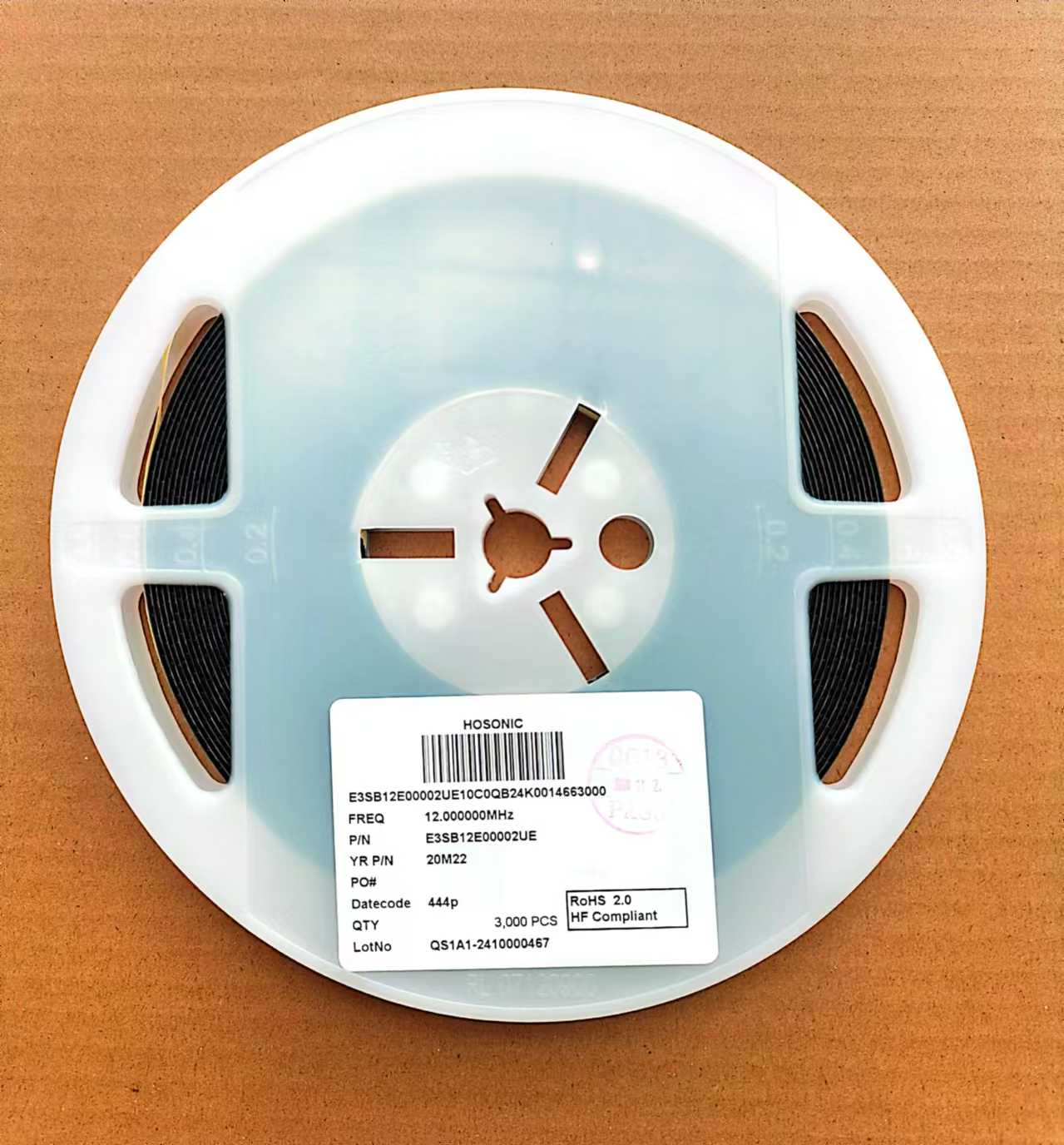 鸿星晶振3225 12MHz 20PF 20PPM -40+85